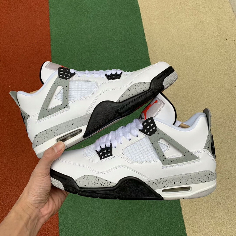 Authentic Air Jordan 4 White Cement women